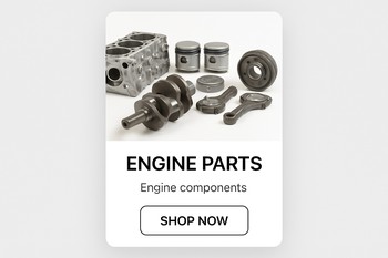 Catalog card for an engine timing kit with photo and specs