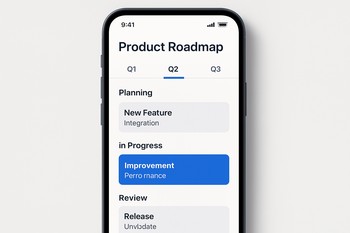 Mobile preview of new catalog tools on a phone